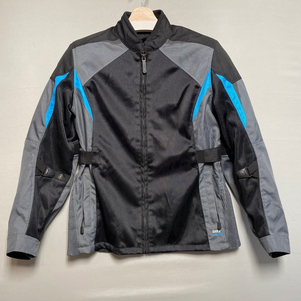 Bilt Calypso 2 Women's Mesh Motorcycle Jacket Size M Black Bike Riding Gear‎